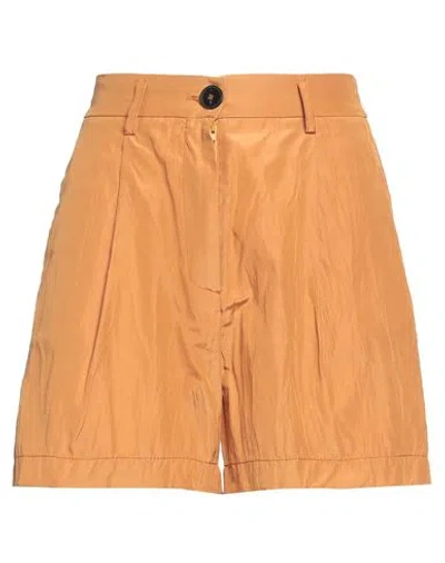Forte Forte Forte_forte Woman Shorts & Bermuda Shorts Camel Size 00 Polyester, Cotton In Brown