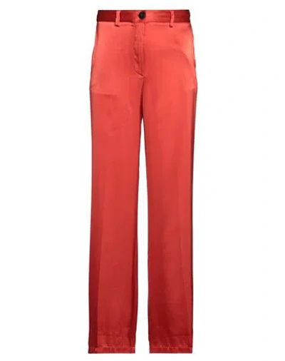 Forte Forte Forte_forte Woman Pants Orange Size 00 Silk, Elastane In Red