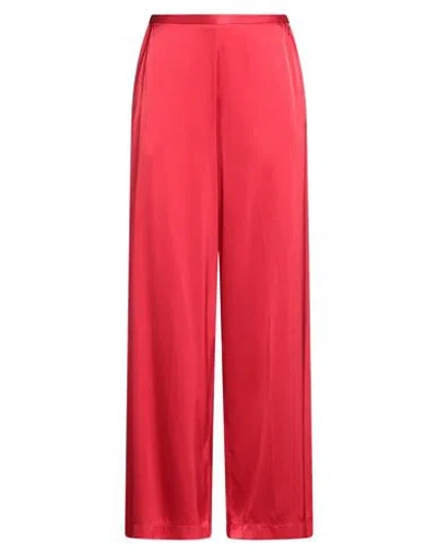 Forte Forte Forte_forte Woman Pants Red Size 3 Silk, Elastane In Red