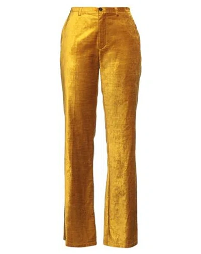 Forte Forte Forte_forte Woman Pants Yellow Size 0 Cotton, Viscose In Gold