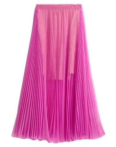 Forte Forte Forte_forte Woman Maxi Skirt Pink Size 3 Polyester, Metallic Polyester In Pink