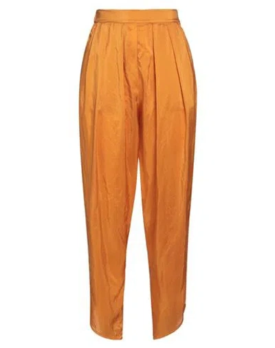 Forte Forte Forte_forte Woman Pants Orange Size 2 Silk In Orange