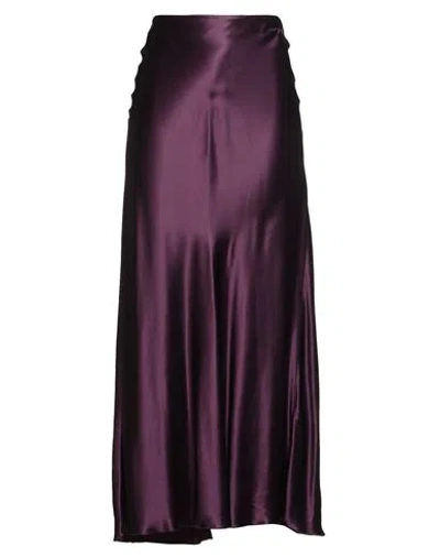 Forte Forte Forte_forte Woman Maxi Skirt Purple Size 1 Acetate, Viscose In Purple