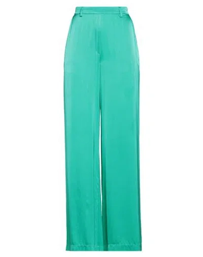 Forte Forte Forte_forte Woman Pants Emerald Green Size 1 Silk, Elastane In Green