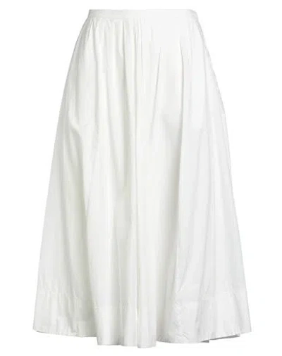 Forte Forte Forte_forte Woman Midi Skirt White Size 3 Cotton In White