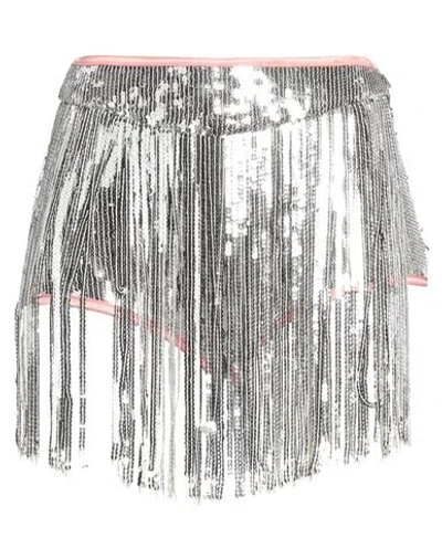 Forte Forte Forte_forte Woman Shorts & Bermuda Shorts Silver Size 1 Polyester, Elastane In Silver