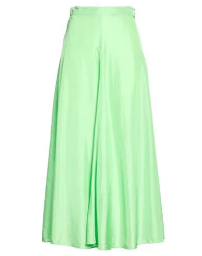 Forte Forte Forte_forte Woman Maxi Skirt Light Green Size 00 Silk In Green