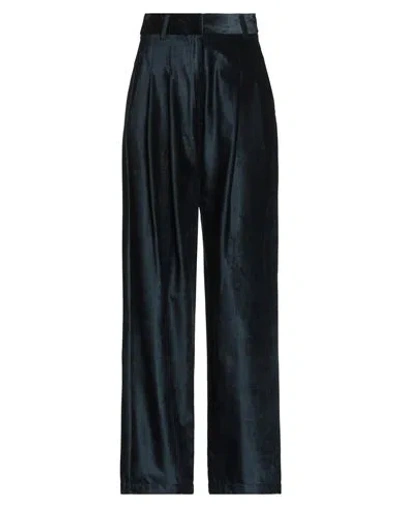 Forte Forte Forte_forte Woman Pants Midnight Blue Size 0 Cotton, Viscose, Elastane In Blue