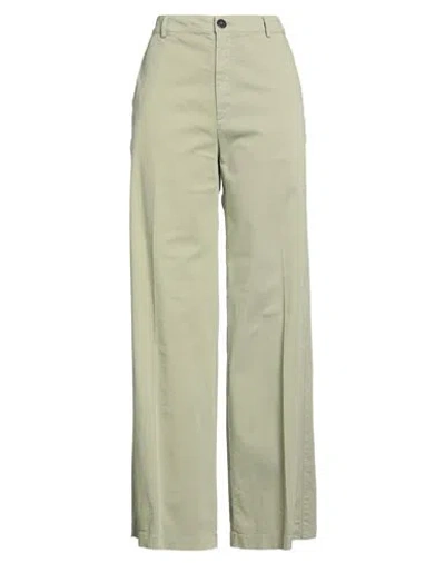 Forte Forte Forte_forte Woman Pants Sage Green Size 3 Cotton, Elastane In Green