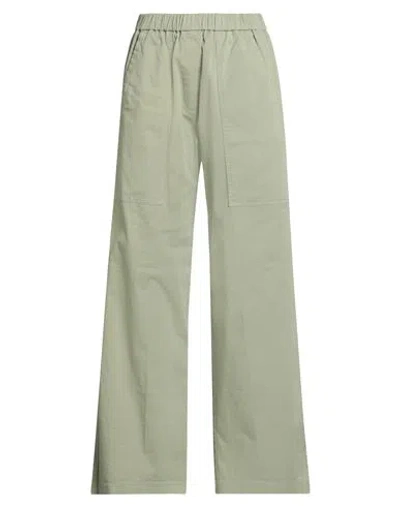 Forte Forte Forte_forte Woman Pants Sage Green Size 3 Cotton, Elastane In Green