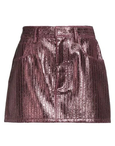 Forte Forte Forte_forte Woman Mini Skirt Garnet Size 0 Polyester, Elastane, Polyurethane In Red