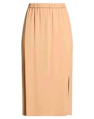Forte Forte Forte_forte Woman Midi Skirt Camel Size 2 Viscose, Elastane In Sand