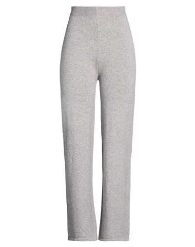 Berna Woman Pants Grey Size L Viscose, Polyester, Polyamide In Gray