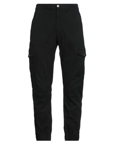 Guess Man Pants Black Size 33 Cotton, Elastane In Black