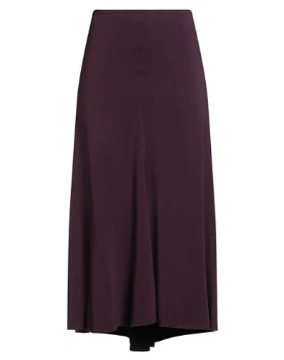 Forte Forte Forte_forte Woman Midi Skirt Plum Size 1 Viscose, Elastane In Purple