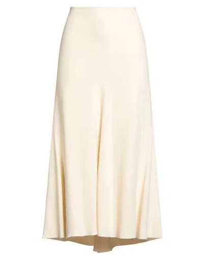 Forte Forte Forte_forte Woman Midi Skirt Ivory Size 1 Viscose, Elastane In White