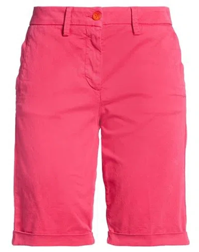 Blauer . Woman Shorts & Bermuda Shorts Fuchsia Size 28 Cotton, Elastane In Pink
