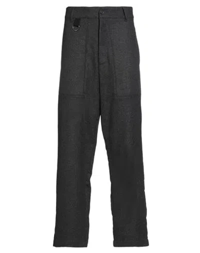 Iceberg Man Pants Charcoal Size 30 Cotton, Wool, Polyester, Polyamide, Elastane In Black