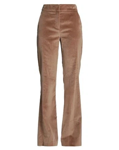 Drumohr Woman Pants Camel Size 8 Cotton In Brown