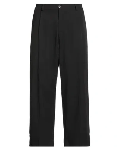 Njb New Job Brand Man Pants Black Size L Polyester, Viscose, Elastane In Black