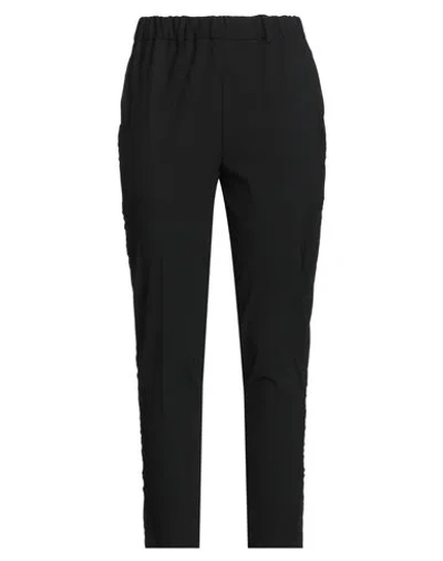 Lis Lareida Woman Pants Black Size 10 Virgin Wool, Elastane In Black