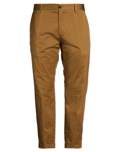 Liu •jo Man Man Pants Brown Size 40 Cotton, Elastane In Brown