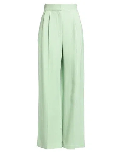 Erdem Woman Pants Light Green Size 8 Viscose, Wool In Green