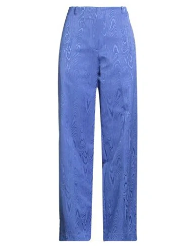 Forte Forte Forte_forte Woman Pants Blue Size 2 Cotton, Polyester In Blue
