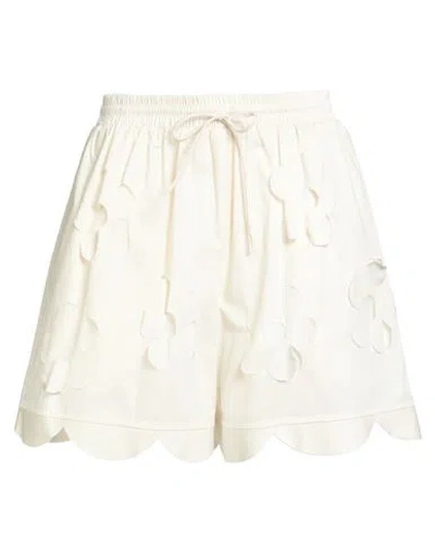 Meimeij Woman Shorts & Bermuda Shorts White Size 8 Cotton In White