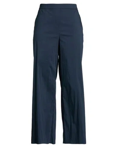 Piero Moretti Woman Pants Midnight Blue Size 14 Cotton, Polyamide, Synthetic Fibers In Blue