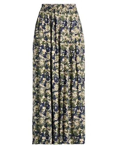 Connor & Blake Woman Maxi Skirt Military Green Size L Viscose In Green