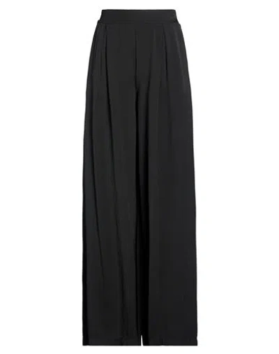 Daniele Fiesoli Collezione N_01 Woman Pants Black Size M Viscose, Linen In Black