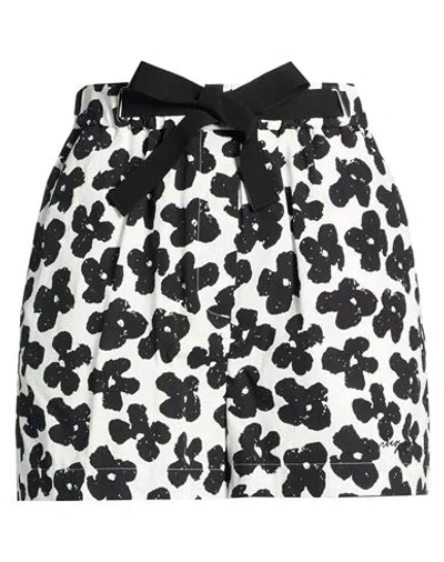 Msgm Woman Shorts & Bermuda Shorts Black Size 6 Cotton In Black
