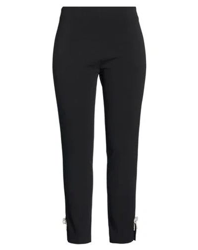 Daniela Drei Woman Pants Black Size 16 Polyester, Elastane In Black