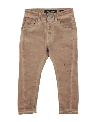 Patriòt Toddler Boy Jeans Khaki Size 7 Cotton, Elastane In Brown
