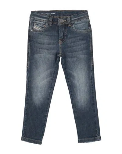 Diesel Toddler Girl Jeans Blue Size 6 Cotton, Elastane In Blue
