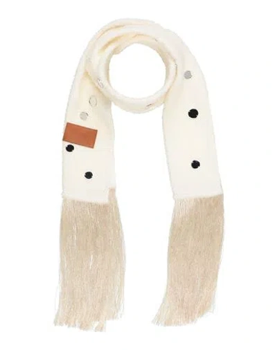Forte Forte Forte_forte Woman Scarf Ivory Size - Polyester, Wool, Acrylic, Viscose, Polyamide In Neutral