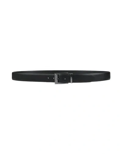 Piquadro Man Belt Black Size Onesize Leather In Black