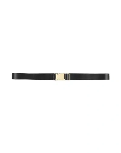 Max Mara Studio Woman Belt Black Size 10 Polyester, Polyurethane In Black