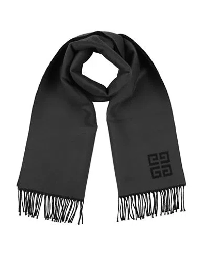 Givenchy Woman Scarf Charcoal Size - Wool In Black