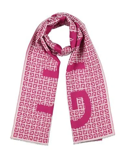 Givenchy Woman Scarf Magenta Size - Wool, Virgin Wool, Silk In Pink