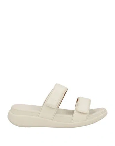 Fitflop Woman Sandals Off White Size 7 Synthetisches Material, Rubber In White