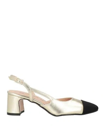 Divine Follie Woman Pumps Platinum Size 8 Synthetisches Material In Neutral