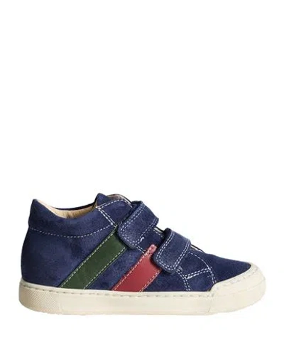 Falcotto Toddler Boy Sneakers Navy Size 9.5c Calfskin In Multi