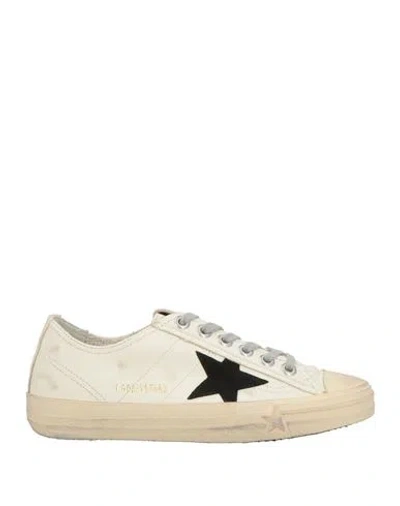Golden Goose Woman Sneakers Off White Size 7 Leather In Neutral