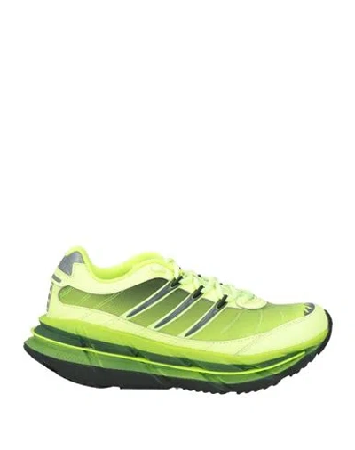 Adidas Originals Woman Sneakers Lime Green Size 6.5 Textile Fibers, Synthetisches Material In Green