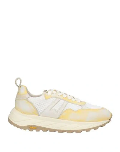 Moma Woman Sneakers Yellow Size 8 Leather In Multi