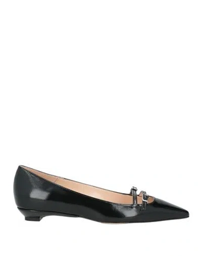 Ovyè Ovyé Woman Ballet Flats Black Size 8 Leather In Black