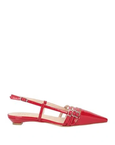 Ovyè Ovyé Woman Ballet Flats Red Size 8 Leather In Red