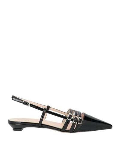 Ovyè Ovyé Woman Ballet Flats Black Size 8 Leather In Black